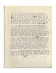 Hunter S. Thompson Letter With Handwritten Edits -- ''...There is no money on the Left. That is one of the basic problems...it gives the whole thing a Losers' smell...''